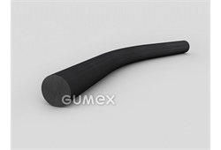 Rundes Gummiprofil, 2mm, 75°ShA, FPM (Viton), -15°C/+200°C, schwarz, 